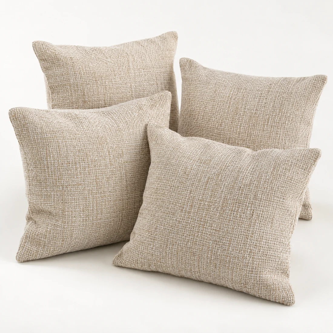 Loom Cushion Cover Set — Oat Mix